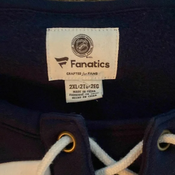 NHL Columbus hockey Jersey lace up Sz 2xL - Picture 3 of 4